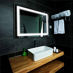 36"x28" LED Bathroom Vanity Mirror – Wall-Mounted, Dimmable with Anti-Fog & Touch Control