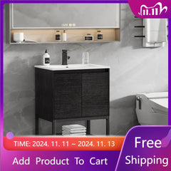 24" Bathroom Vanity with Sink Combo and Built-in Power Socket