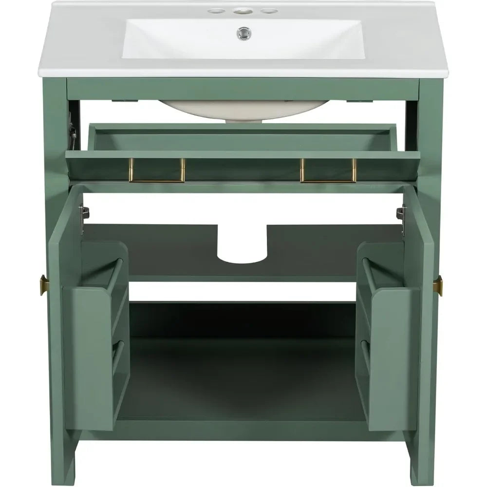 30" Bathroom Vanity with Sink Combo Set